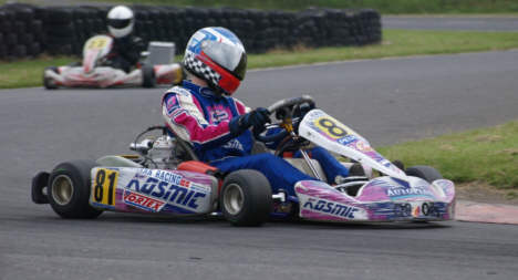 Bo Sørensen har fået fornem fart i karten efter skiftet til de nye motorer i KF3.